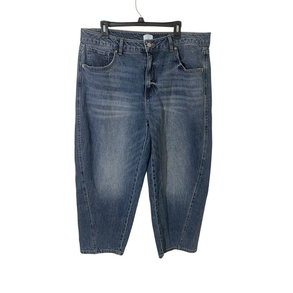 Time and Tru Denim - Time And Tru Women's Plus Size 20 Barrel Jeans High Rise Y2K Skater